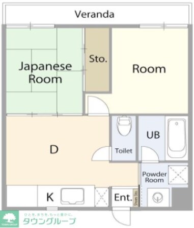大畠与野ビルの物件間取画像